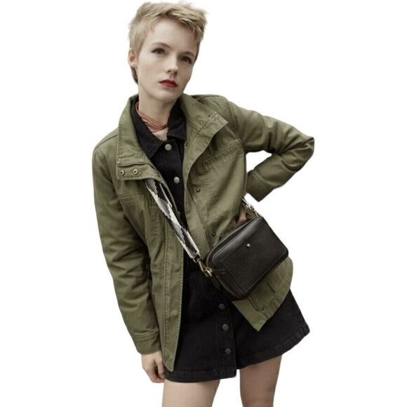 NWOT Madewell Military-Inspired Canvas Dispatch Jacket A1068 Size XS ARMY Green - Picture 1 of 12